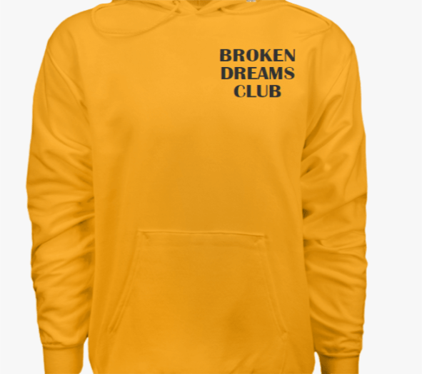 Yellow Broken Dreams Club Hoodie